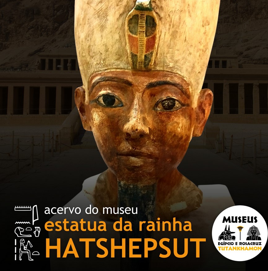 Busto de estátua da rainha-faraó Hatshepsut